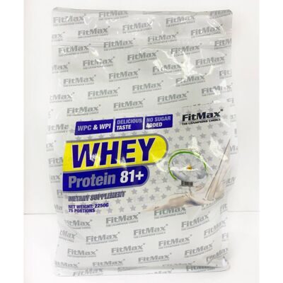 FitMax Whey Protein 81+, клубника-банан (2250г)