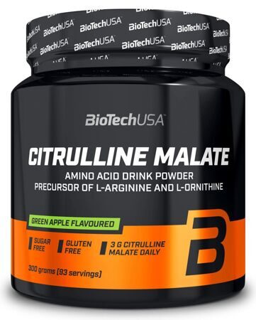 BiotechUSA Citrulline Malate, зеленое яблоко (300г)