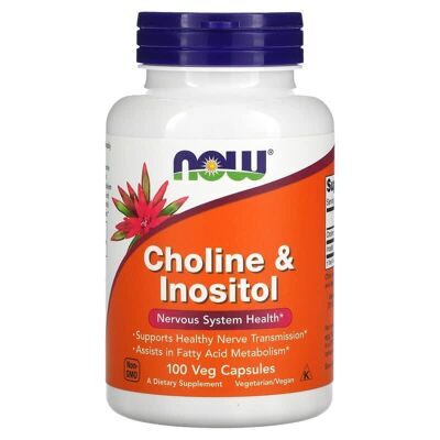 NOW CHOLINE & INOSITOL (100 капс)