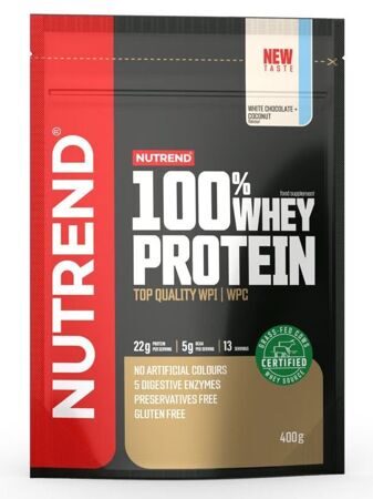 Nutrend 100% WHEY PROTEIN, белый шоколад-кокос (400г)