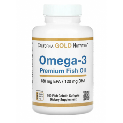 California Gold Nutrition Омега 3 (100 капс)