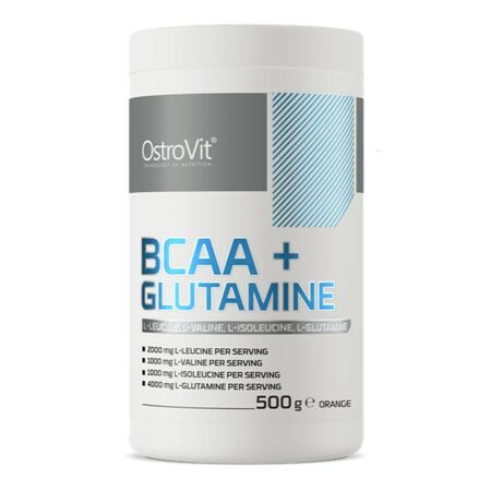 OstroVit BCAA + Glutamine, апельсин (500г)