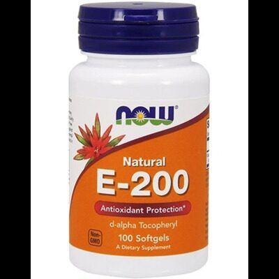 Витамин E-200 Vitamin E-200 от NOW Foods (100 гелевых капсул)