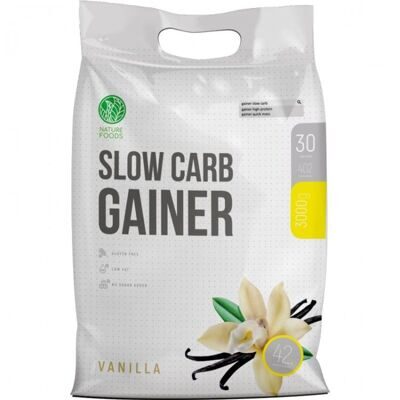 Nature Foods Slow Carb Gainer, ваниль (3000г)